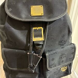 MCM Black Backpack Made in Germany